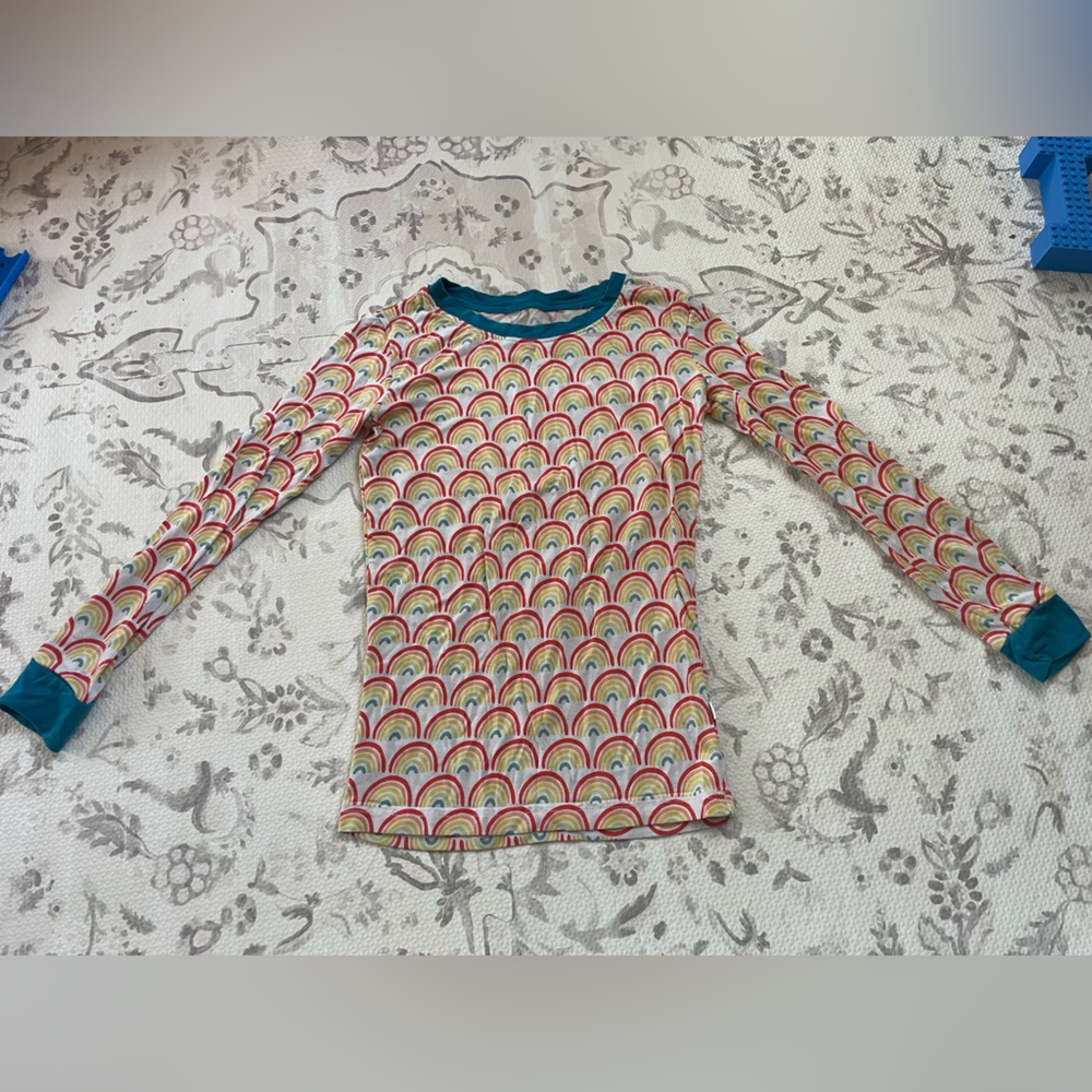 Little Sleepies Multicolored Rainbow Print Top